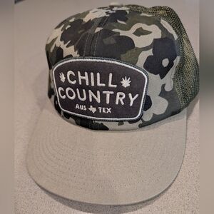 Texas Hill Country Provisions Men’s Camo Trucker Hat - "Chill Country"